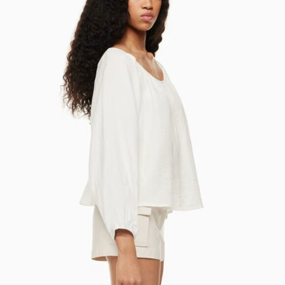 NWT White S Wilfred Free Sight Blouse - Picture 2 of 9